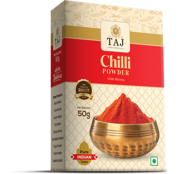 TAJ INDIAN MASALA CHILLI POWDER 50G zdjęcie 1