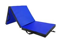 Materac gimnastyczny składany UNDERFIT 180 x 60 x 6 cm twardy niebieski