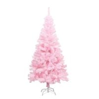 Choinka Sztuczna Ozdobna Dekoracyjna Różowa Elegancka Stojak Sosna 120 cm