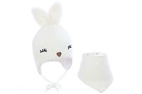 Pupill ZOLA komplet dla dziewczynki chrzest uszka ecru 42-44