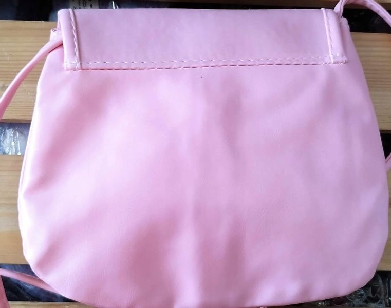 Torebka listonoszka skóra ekologiczna PINK zdjęcie 2