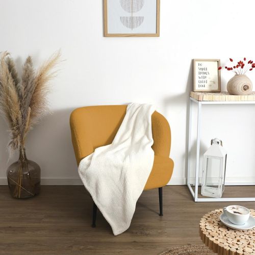 Koc/ Pled Honeycomb kremowy 120x150cm na Arena.pl