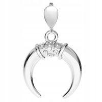 WISIOREK ZAWIESZKA KSIĘŻYC ROGI WIKINGA VIKING srebro 925