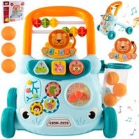 Chodzik Pchacz Interaktywny Stolik Edukacyjny Panel Muzyczny 3w1