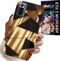 ETUI DO XIAOMI NOTE 10 PRO - ZŁOTE ELEGANCKIE WZORY + FOLIA HYDRO