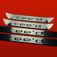 Listwa progowa KIA CEE'D MK1 Stal nierdzewna 304 połysk 4szt