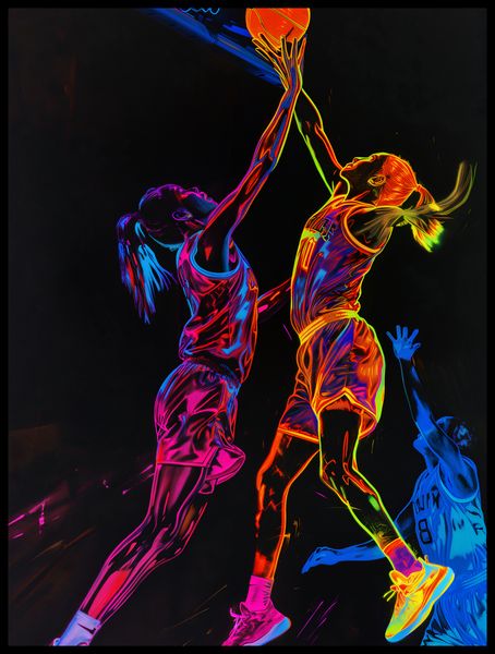 Plakat 60x80cm Mecz W Kosza zdjęcie 2