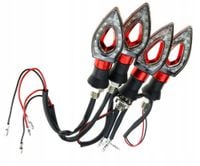 4x KIERUNKOWSKAZY LED MOTOCYKL QUAD ATV KIERUNKI MIGACZE STRZAŁKI CZERWONE