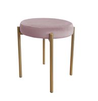 TABORET DIOR STOŁEK LOFT metal podstawa złota MG55