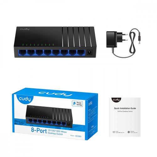 Switch Cudy 8p GS108D (8x10/100/1000Mbit) na Arena.pl