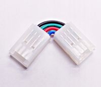 Złączka kątowa LED RGB 4PIN 10mm L 90