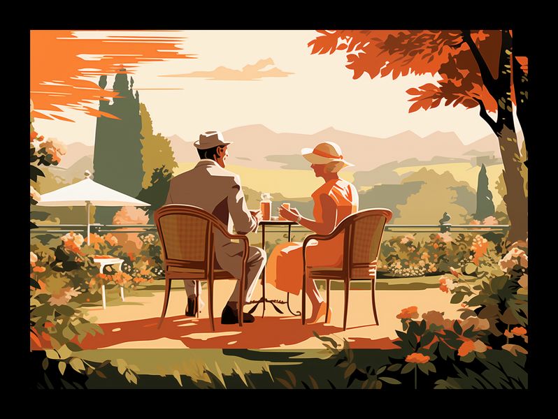 Plakat 18x13cm Retro Randka zdjęcie 2