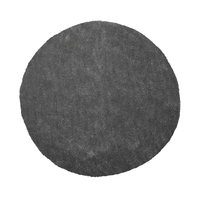 Dywan okrągły ø 140 cm ciemnoszary DEMRE