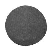 Dywan okrągły ø 140 cm ciemnoszary DEMRE