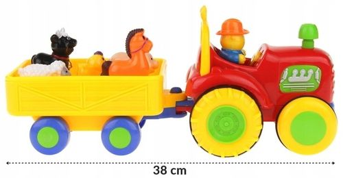 Traktor Farmer z Dźwiękami Interaktywny Zwierzątka na Arena.pl