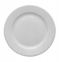 TALERZ PŁYTKI OBIADOWY BIAŁY LUBIANA KASZUB 24 CM