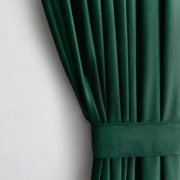 Zasłona VELVET przelotki srebrne 140x270 butelkowa zieleń AmeliaHome
