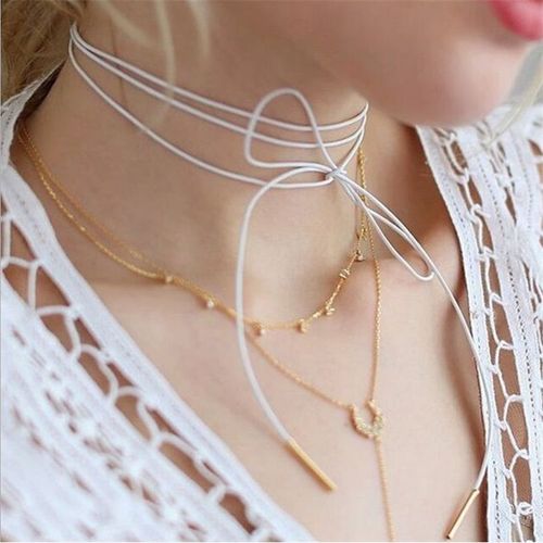 naszyjnik choker biel n298b na Arena.pl