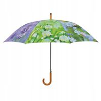 PARASOL wytrzymały kolorowy w kwiaty DUŻY wesoły 123,5 cm PARASOLKA