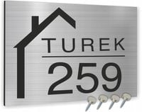 Tabliczka ADRESOWA ALUMINIOWA Numer domu 20x15