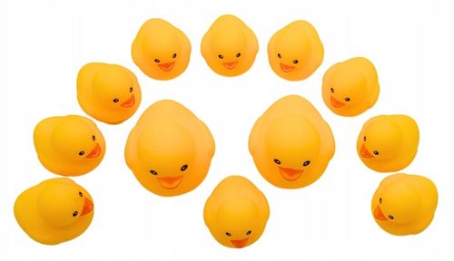 KACZKI Kaczuszki komplet 12 sztuk ŚMIESZNY ZABAWNY PREZENT PISZCZAŁKA na Arena.pl