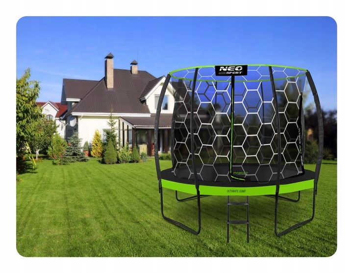 TRAMPOLINA OGRODOWA DLA DZIECI 252cm 8ft PREMIUM zdjęcie 11