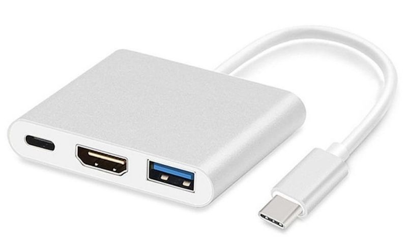 Adapter USB Type-C – HDMI 4K, USB 3.0, USB-C, PD Maclean zdjęcie 3