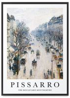 Plakat Pissarro obrazy reprodukcja 21x30 cm w czarnej ramie