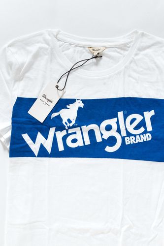 WRANGLER RETRO LOGO TEE WHITE W7350EV12 L na Arena.pl