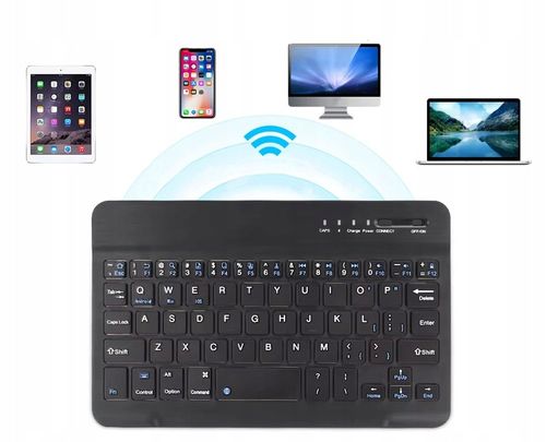 KLAWIATURA BEZPREZEWODOWA BLUETOOTH 5.0 SMART iOS ANDROID TABLET LAPTOP na Arena.pl