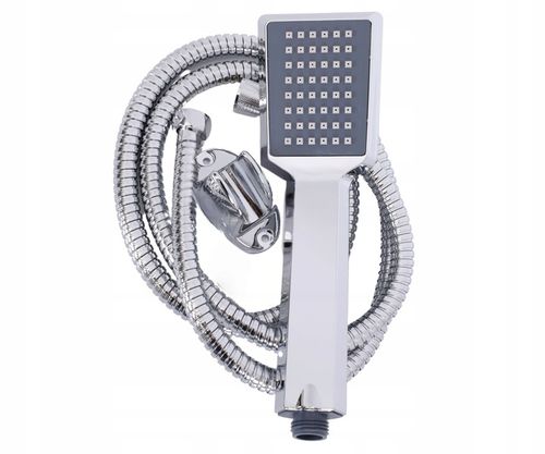 Słuchawka prysznicowa z wężem chrom do wanny z uchwytem ściennym YOKA na Arena.pl