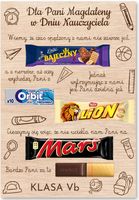 GOTOWA XXL tabliczka TABLICA prezent dla NA DZIEŃ nauczyciela +