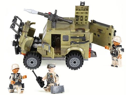 Techniczne KLOCKI WOJSKO auto + wartownia ZA2361 na Arena.pl