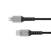 Kabel USB-C Lightning MFI iPhone 1m 15W KrugerMatz