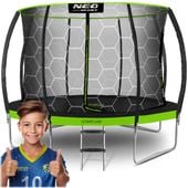Trampolina ogrodowa profilowana 14ft/435cm z siatką wewnętrzną Neo-Sport