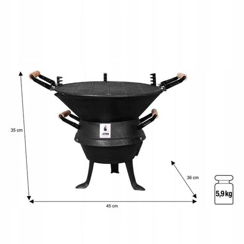 Grill węglowy ACTIVA Valencia 10300 35cm na Arena.pl
