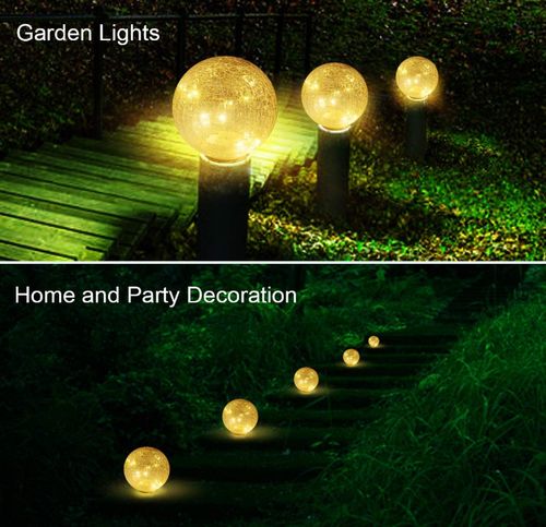 OŚWIETLENIE SŁONECZNE LED KULA SZKLANA 12,5CM SZER SOLAR na Arena.pl