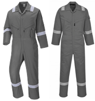 Kombinezon Roboczy Warsztatowy Z Odblaskami Bawełniany Iona Grey, Xxl