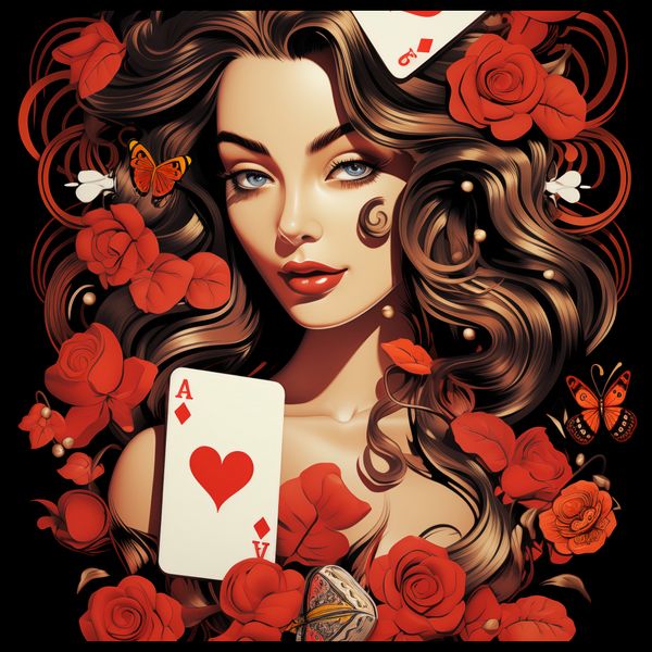 Plakat 60x60cm Różany Hazard zdjęcie 2