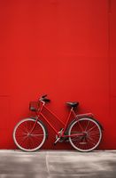 Plakat 53x81cm Czerwony Rower