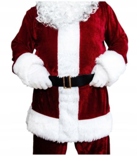 WELUROWY KOSTIUM STRÓJ MIKOŁAJA BURGUND SAKWA NA CUKIERKI +LIST 10el na Arena.pl