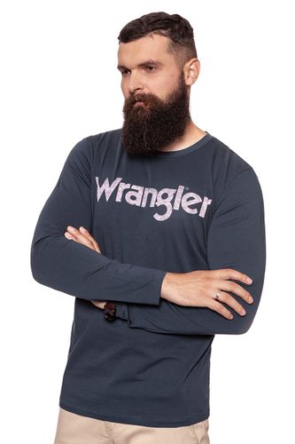 WRANGLER LS LOGO TEE NAVY W7A85D335 L na Arena.pl