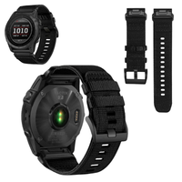 Pasek do Garmin Fenix 5X 6X 7X opaska bransoleta nylon czarny QuickFit 26mm