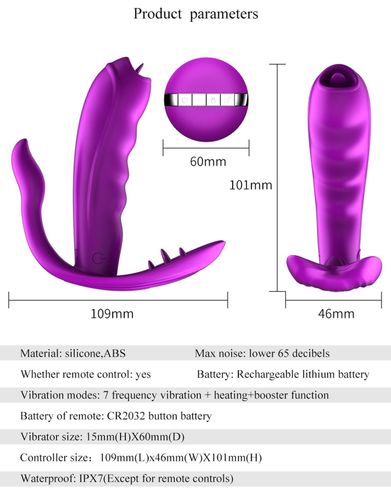 stymulator-silicone panty vibrator usb 7 function / heating na Arena.pl