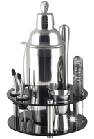 Zestaw barmański 9 elementów Shaker KLAUSBERG KB-7580 srebrny