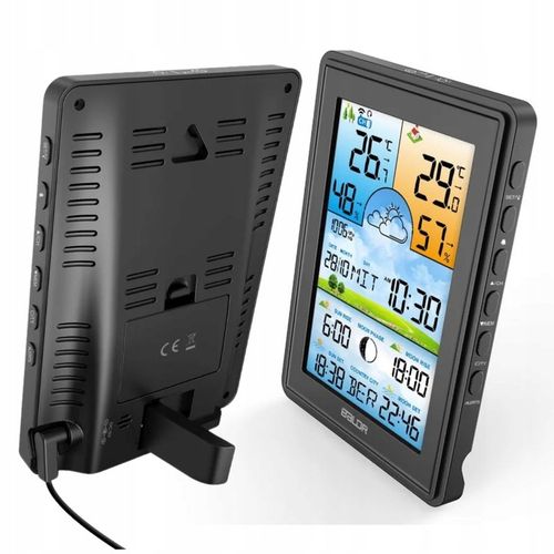 STACJA POGODOWA BALDR BEZPRZEWODOWA BAROMETR TERMOMETR LCD KOLOR na Arena.pl