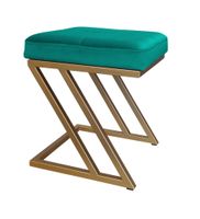Pufa ZETA LOFT taboret podnóżek podstawa złota MG20