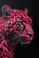 Plakat 67,5x100cm Szkarłatny Jaguar