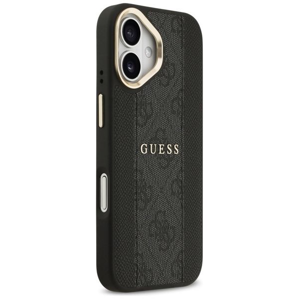 Etui Guess 4G Stripe MagSafe do iPhone 17 czarny zdjęcie 4