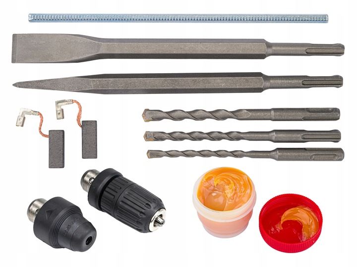 MŁOTOWIERTARKA Młot UDAROWY Wiertarka UDAROWA SDS+ 2600W 4J Walizka Zestaw zdjęcie 5